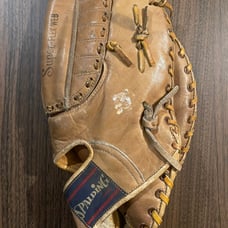 SPALDING TF Professional Model Baseball Catchers Mitt 42-4551 Leather Ball Glove