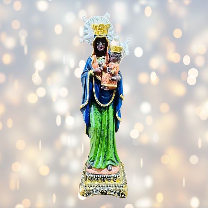 Vibrant Erzulie Dantor African Statue, 12 Resin Figurine, Spiritual Vodou Altar