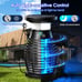 Solar Bug Zapper Outdoor, 4200V Effective Mosquito Zapper| Rechargeable Cordless