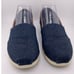 Toms Men Blue Jean Slip On with Vegan Leather Trim Size 8M