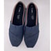 Toms Men Blue Jean Slip On with Vegan Leather Trim Size 8M