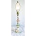 Vintage Art Nouveau Style Porcelain Lamp, Floral Lamp with Gold Gilt Accents