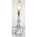 Vintage Art Nouveau Style Porcelain Lamp, Floral Lamp with Gold Gilt Accents