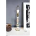 Vintage Art Nouveau Style Porcelain Lamp, Floral Lamp with Gold Gilt Accents