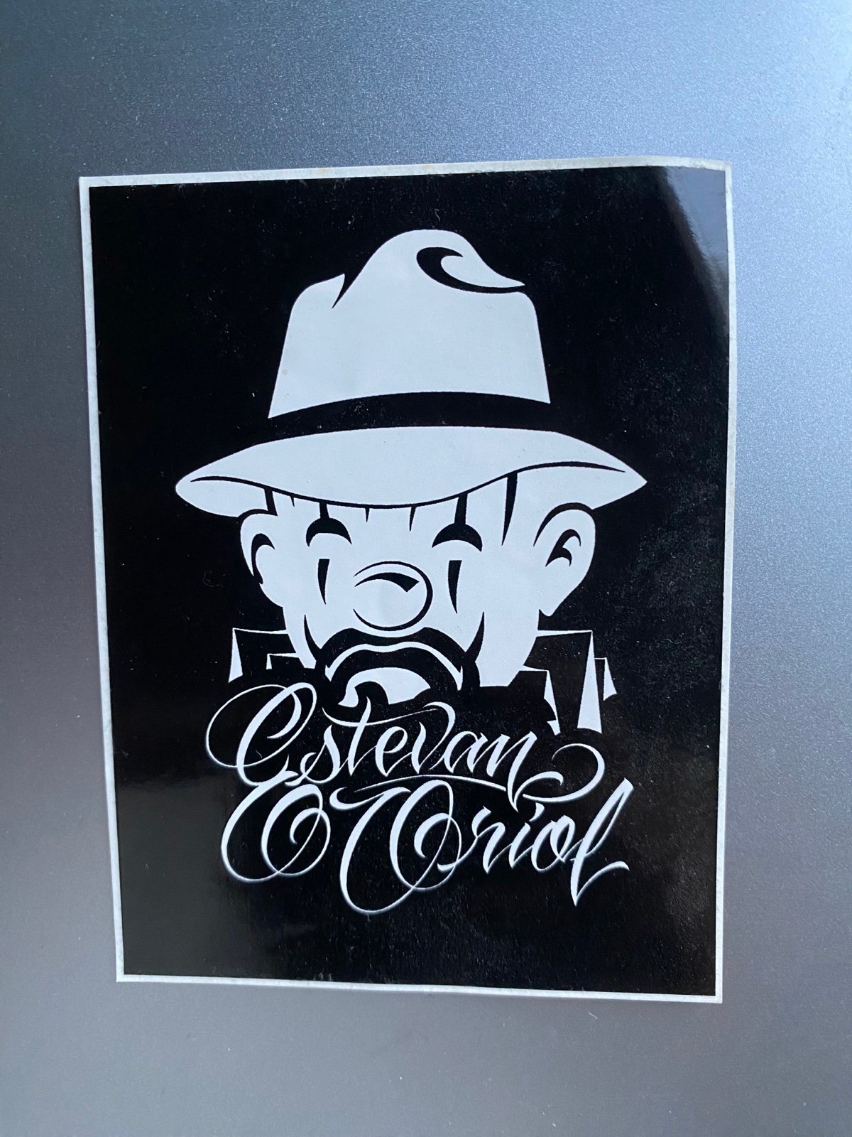 Vintage Estevan Oriol clown sticker Mr cartoon LA Retna David choe obey RVCA