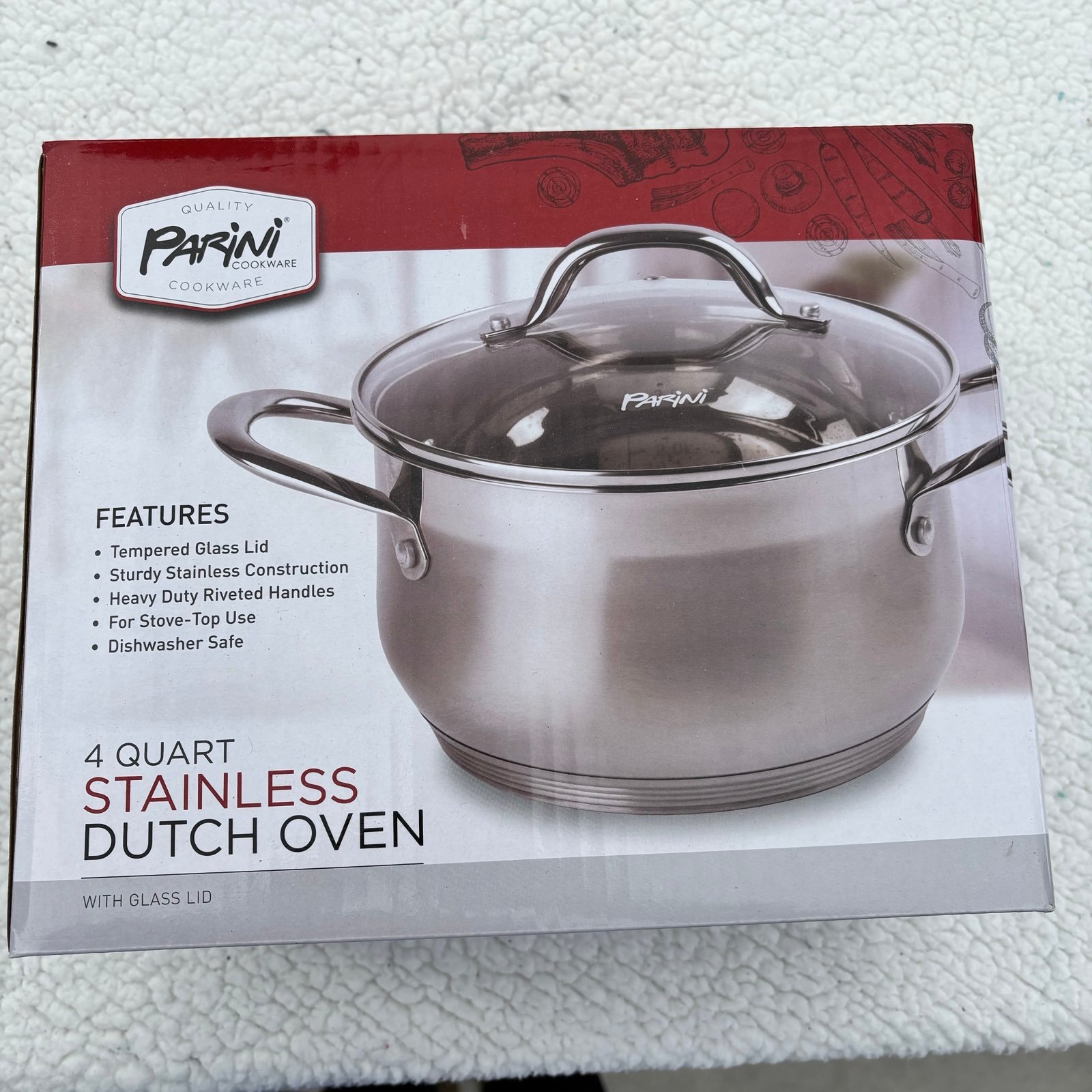 Parini stainless Dutch oven