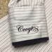 Coogi Luxe Men's Dress Shirt White W/ Purple Stripes Trim & Embroidery Small