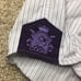 Coogi Luxe Men's Dress Shirt White W/ Purple Stripes Trim & Embroidery Small