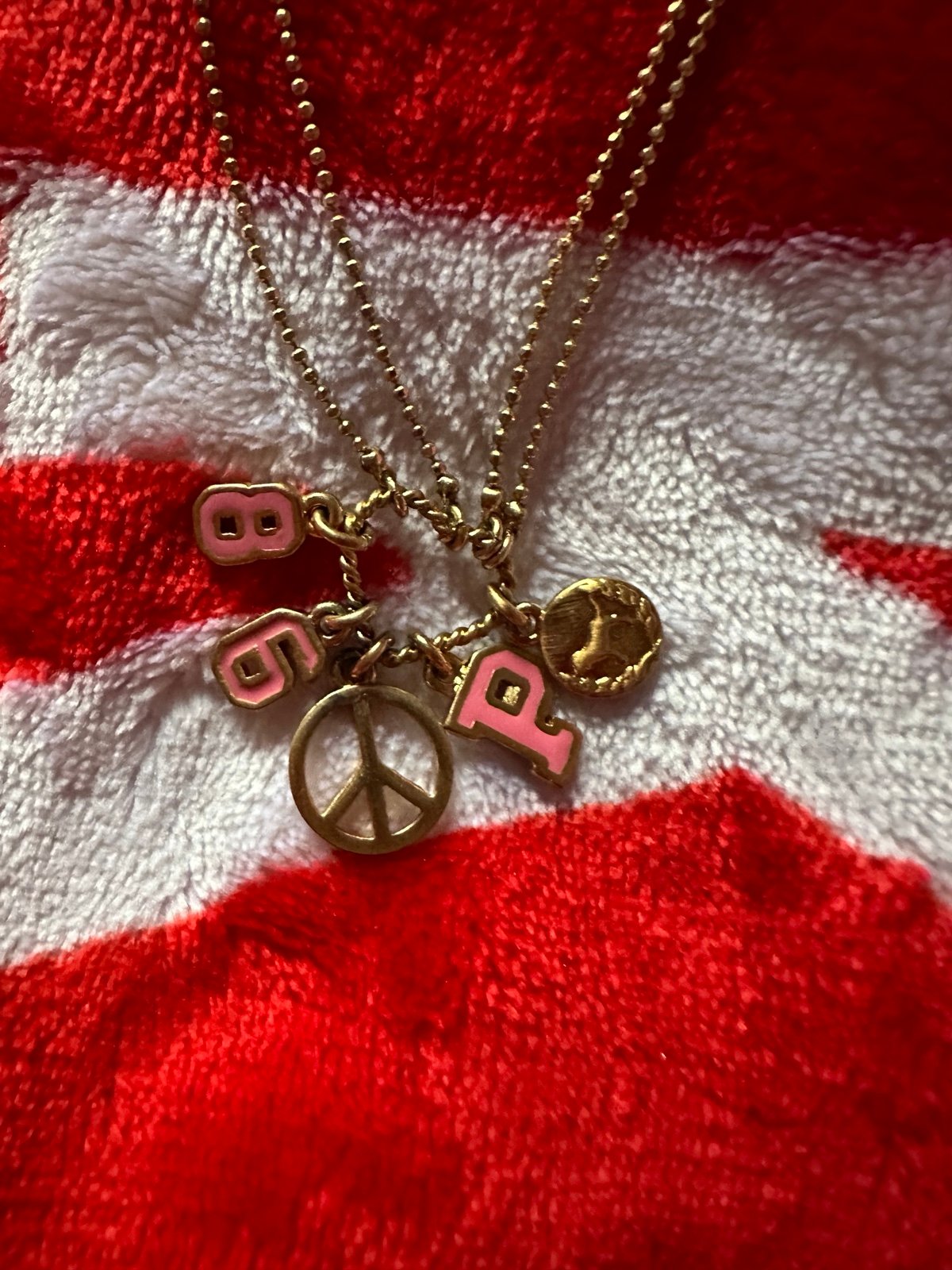 Super Rare VS Pink gold charm necklace