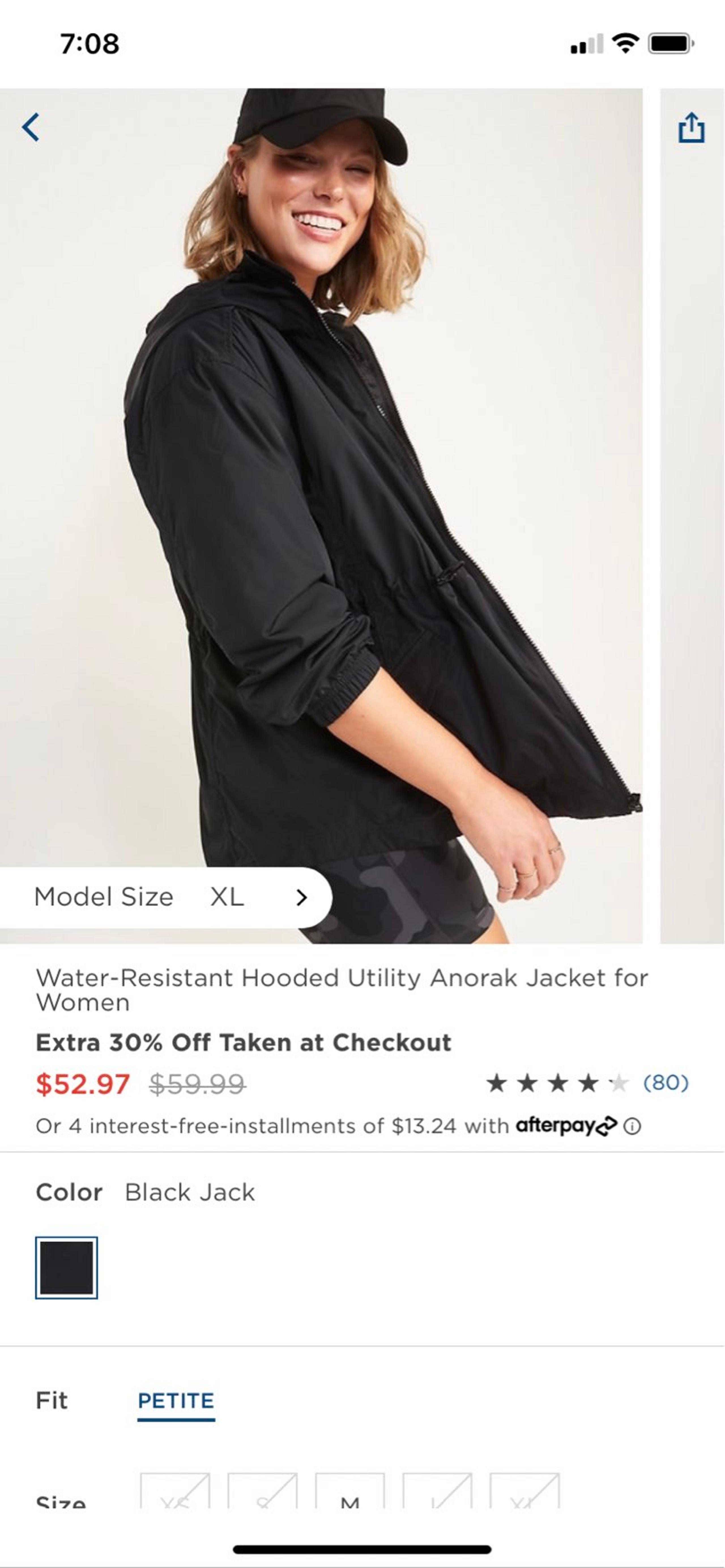 Water-Resistant Hooded Utility Anorak Jacket for Women