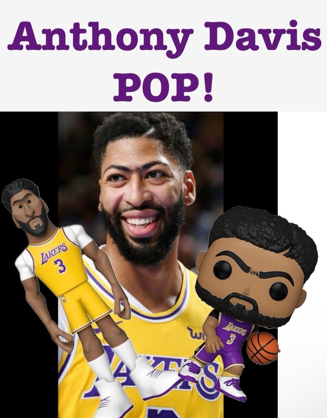 NBA Anthony Davis LA Lakers Collectible Basketball Memorabilia Game Room Decor