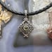Carolyn Pollack Sterling Silver Peridot Dot Decorated Enhancer Pendant For Women
