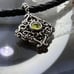 Carolyn Pollack Sterling Silver Peridot Dot Decorated Enhancer Pendant For Women