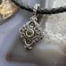 Carolyn Pollack Sterling Silver Peridot Dot Decorated Enhancer Pendant For Women