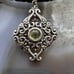 Carolyn Pollack Sterling Silver Peridot Dot Decorated Enhancer Pendant For Women