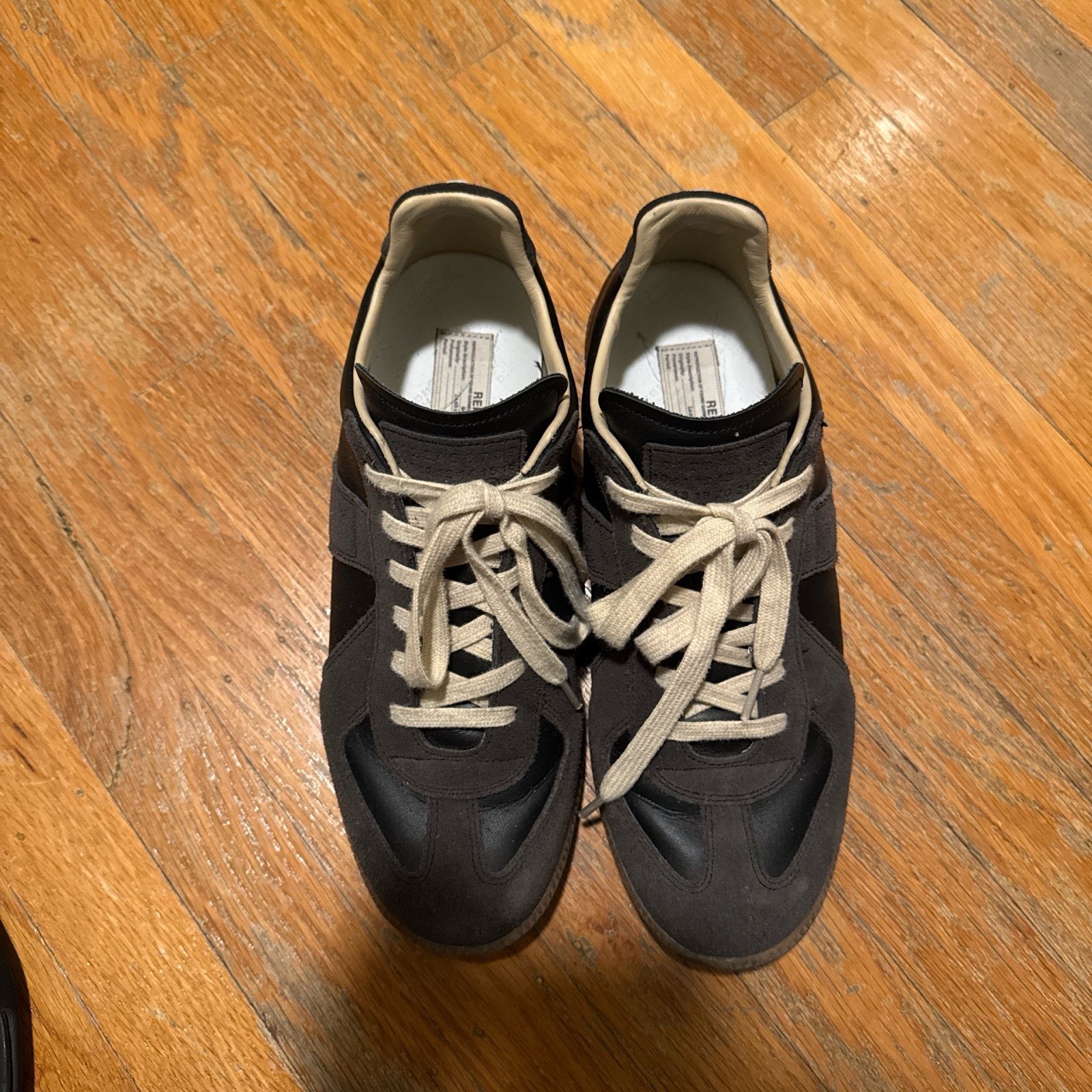 Maison margiela gats black men size 43