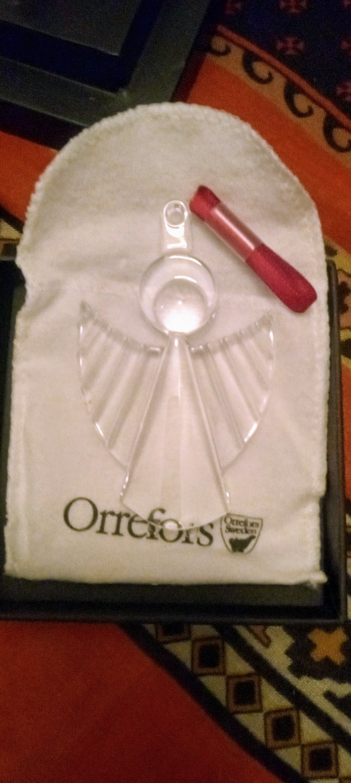 NIB ORREFORS 2015 ANGEL ORNAMENT W/RIBBON