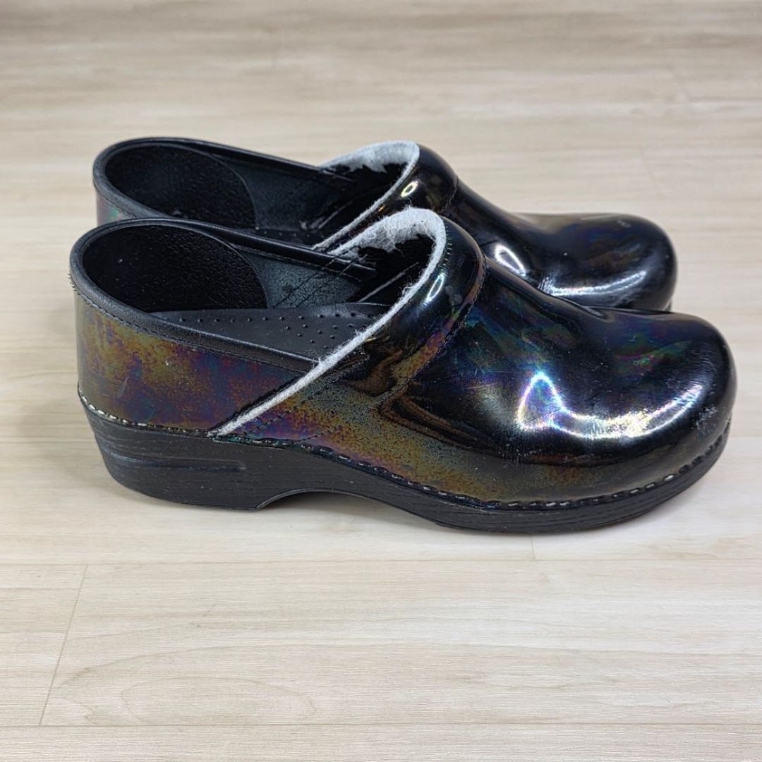 Dansko Professional Women's Clogs Petrol Patent Size 10.5