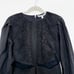 Walter Baker Hannah Eyelet Long Sleeve Mini Dress Black Size Large NWT