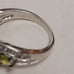 R617 Peridot Engagement Ring. Size 8.