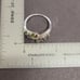 R617 Peridot Engagement Ring. Size 8.