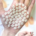 5 D flower Heandmade acrylic white