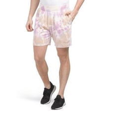 Champion Mens Purple White Tan Tie Dye Active Sweat Shorts Size Medium
