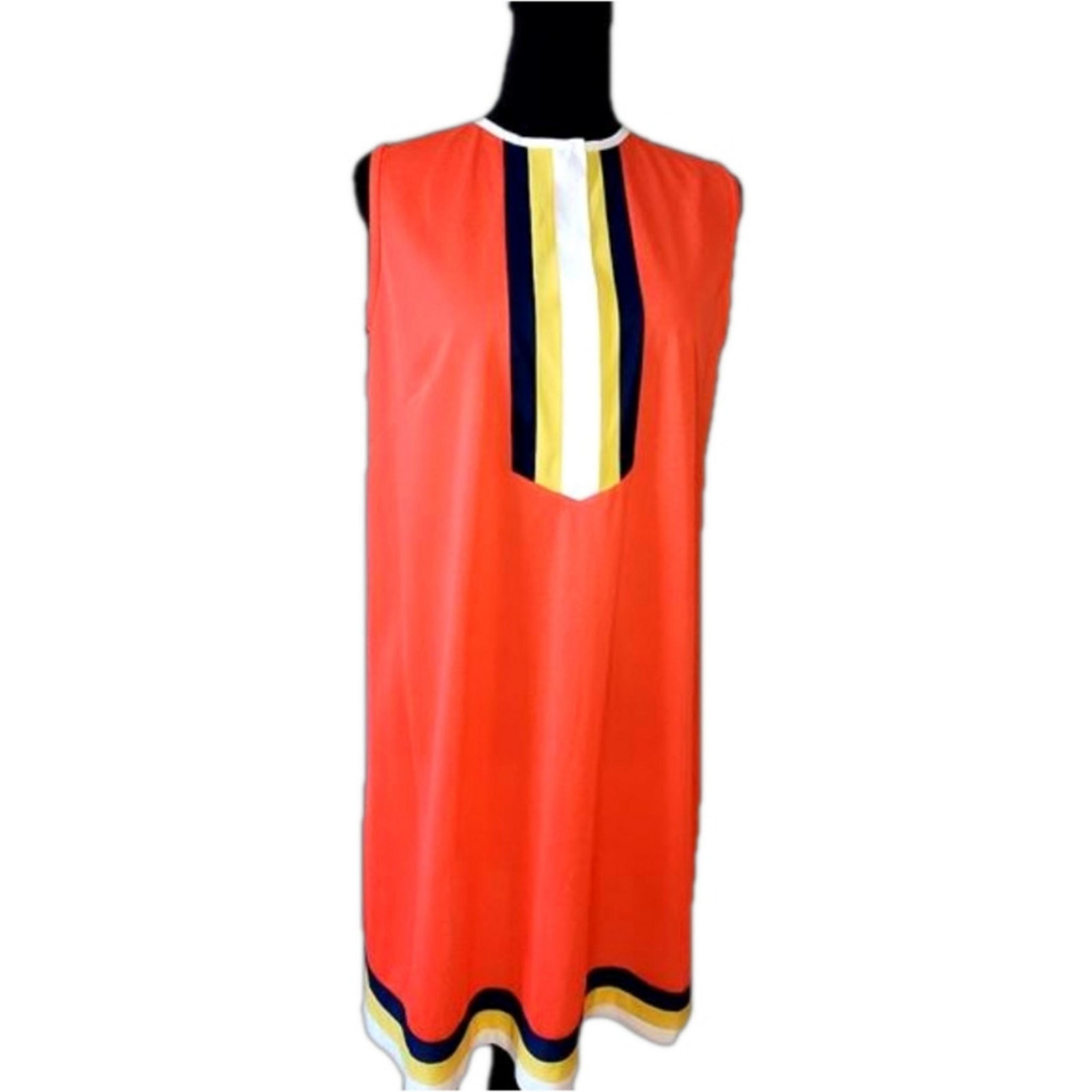 RARE Gossard Artemis Size S orange house dress vintage fashion history!