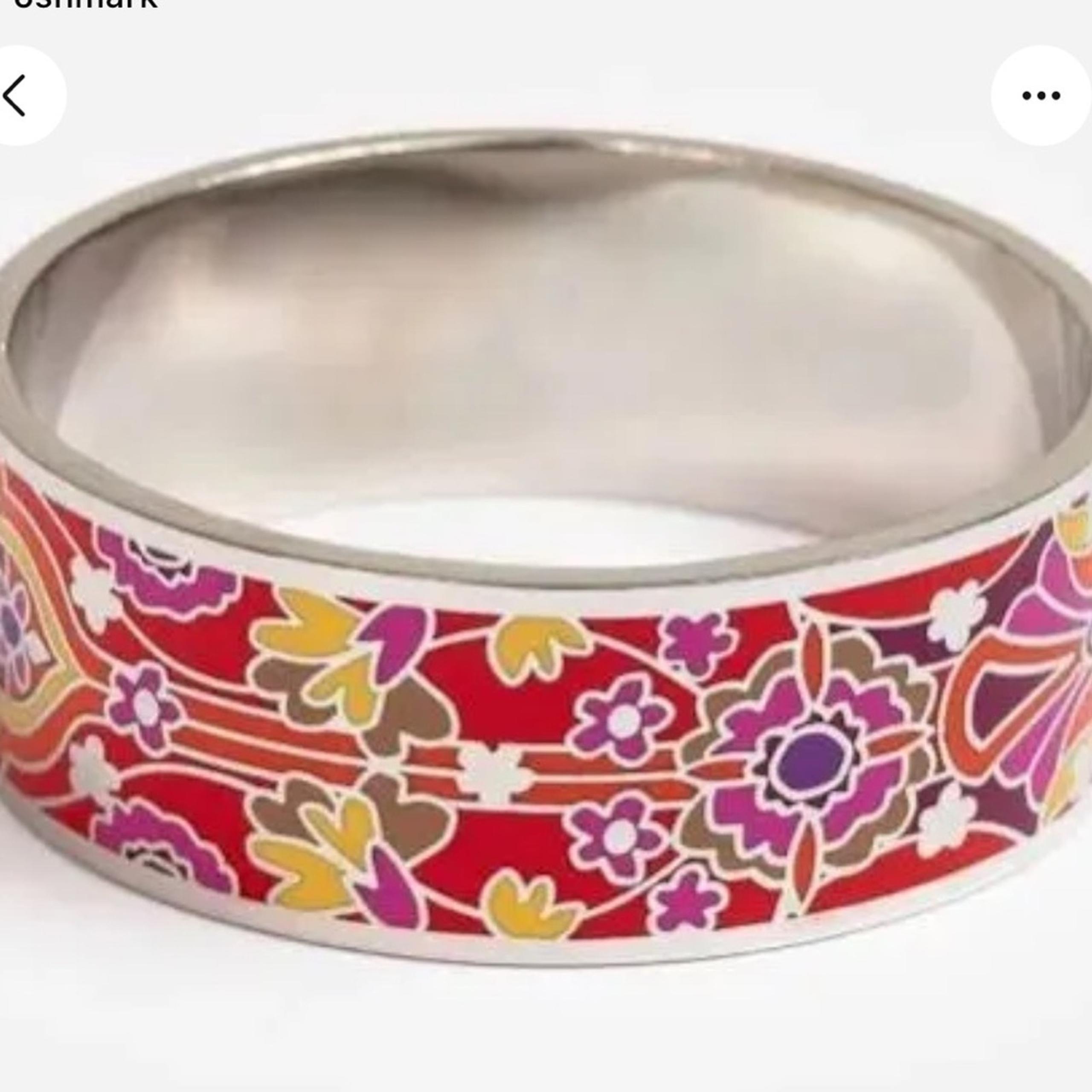 Johnny Was Red SABA hinged bracelet size XS/S