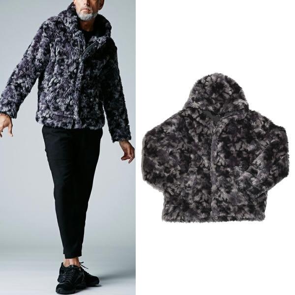 Once worn 99,000 yen 21AW AKM Fur Wrap Coat Jacket