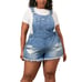 SUPER CUTE ☆ DISTRESSED ☆ MEDIUM WASH DENIM ☆ SHORTALL ☆ 28w ☆ NWT