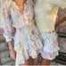 LoveShackFancy Sicily Smocked Ruffle Mini Skirt Magic Light Size Large White