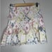 LoveShackFancy Sicily Smocked Ruffle Mini Skirt Magic Light Size Large White