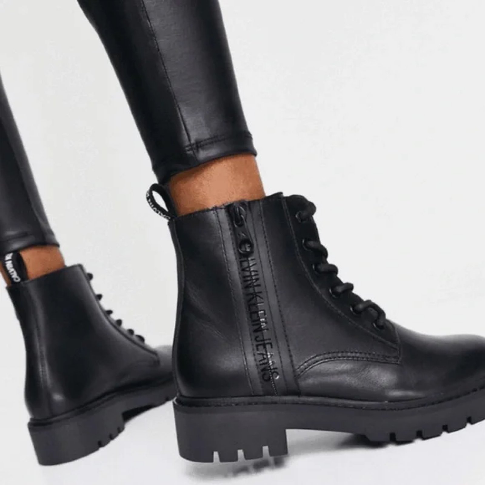 Calvin Klein Lace-Up Boots | Mercari