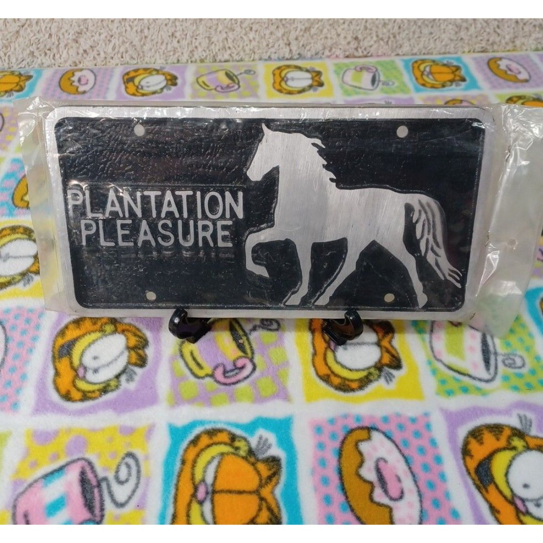 Horse Plantation License Plate Tag Master Foundry Cast Aluminum Farm Country USA