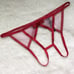Victoria’s Secret very sexy Cheekini panty Red Mesh Bows size large