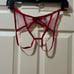 Victoria’s Secret very sexy Cheekini panty Red Mesh Bows size large