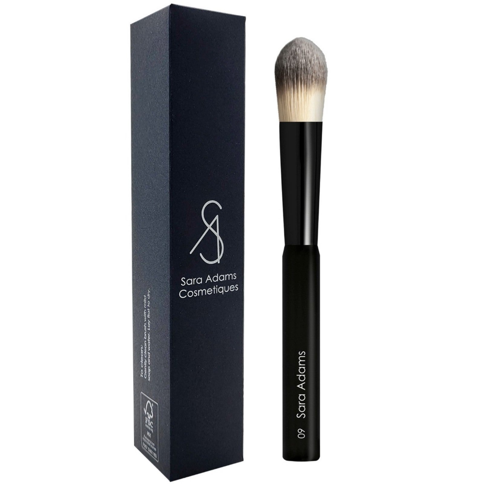 Sara Adams Cosmetiques Pro Oval Cut Foundation Brush #09