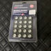 20PCs Silver Rays Style Lug Nuts M12x1.25