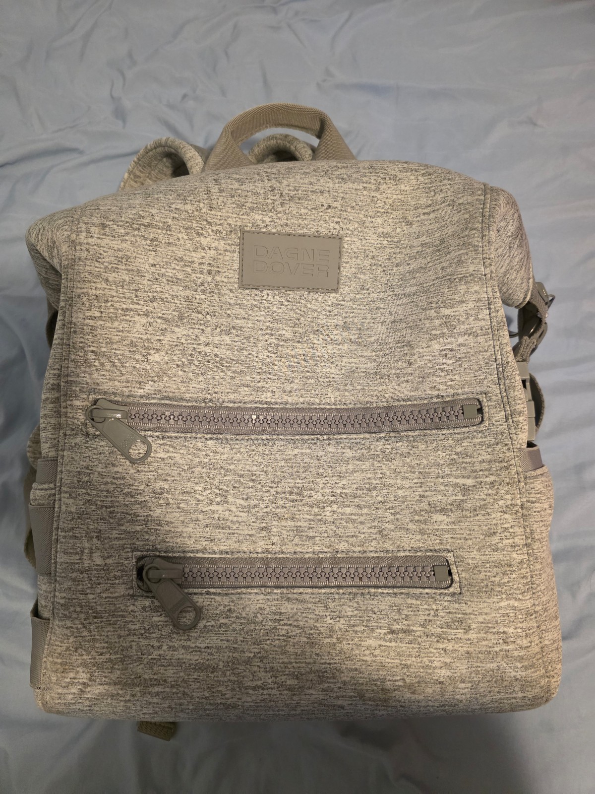 Dagne Dover Indi Diaper Bag BackPack - Medium Heather Grey