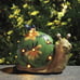 Garden Statue Snail Figurine - Solar Powered Resin Animal Sculpture