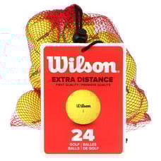 Wilson Golf Balls with Mesh Bag, Yellow, 24 Pack