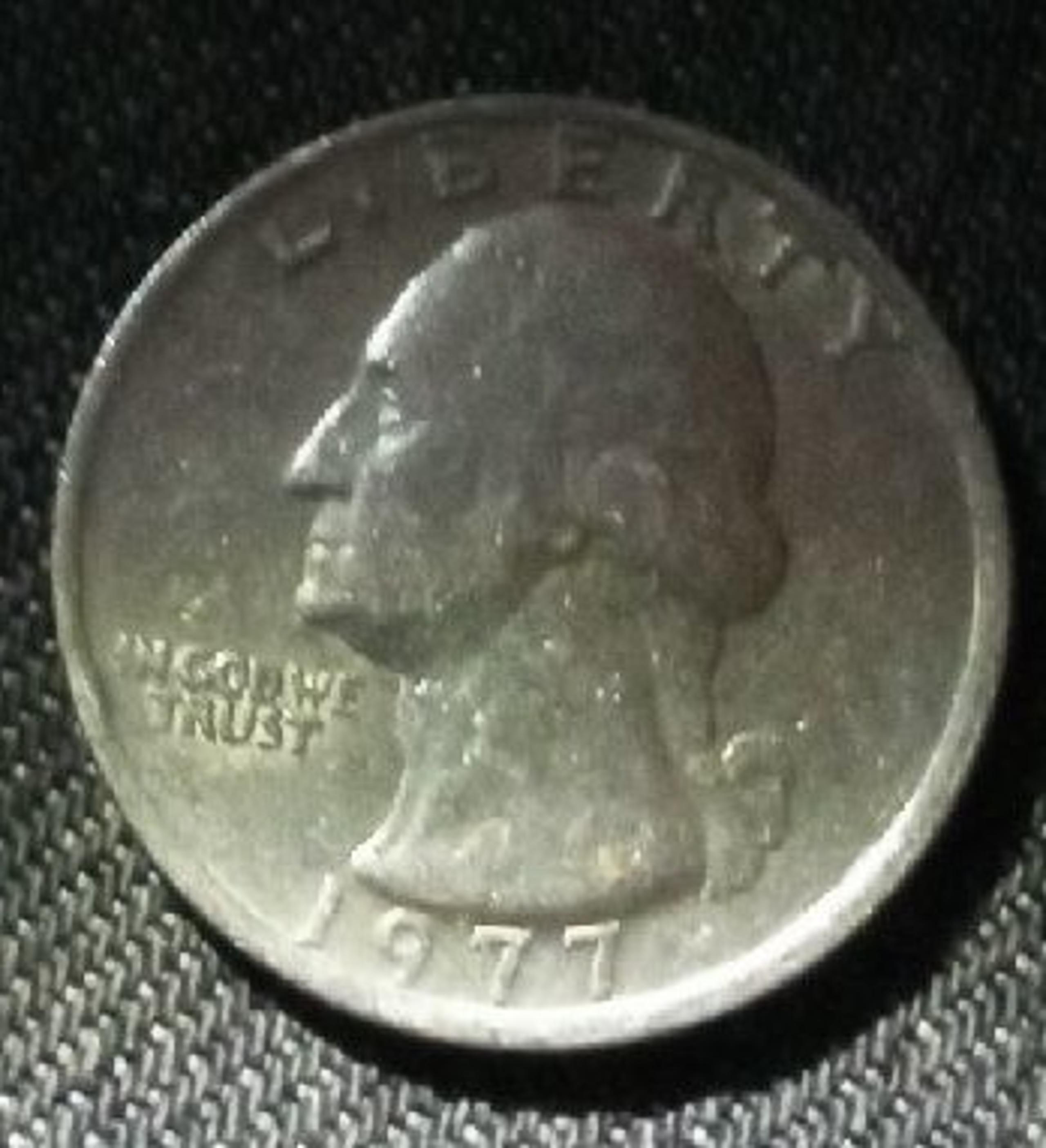 1965 Quarter no mint Mark, 1977 Quarter