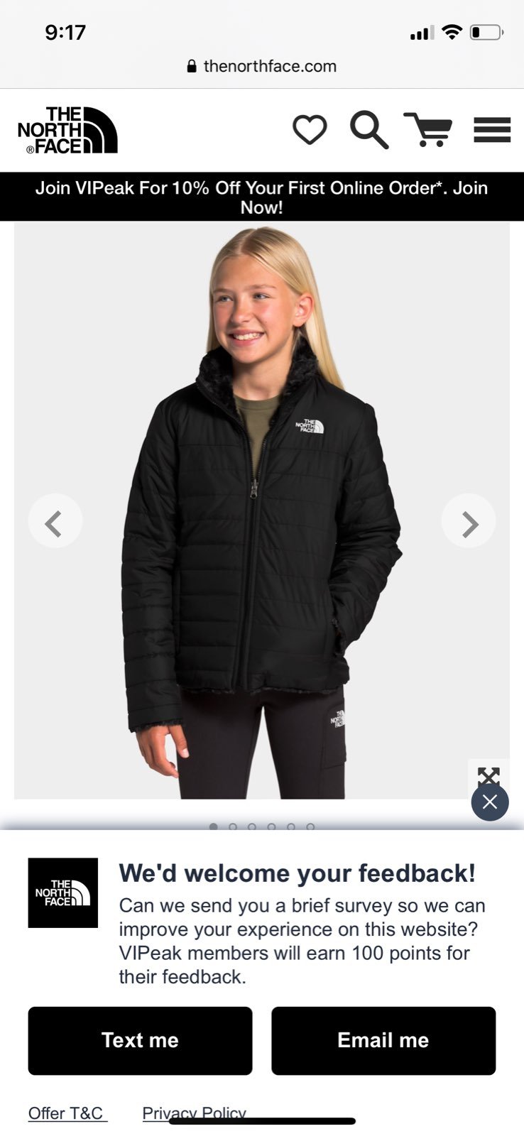 North Face Girl puffer