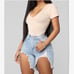 ‘Destroyed’ High-Low Shorts