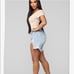 ‘Destroyed’ High-Low Shorts