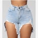 ‘Destroyed’ High-Low Shorts
