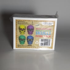 Mezco Toyz Neon Skulls Four Pack. Rumble Society