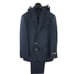 Elegante Gentiluomo Men Navy Blue Suit 2 Piece Flat Front Pants Size 36R