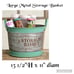 New Large metal storage basket with handles by CTW 13 1/2 High